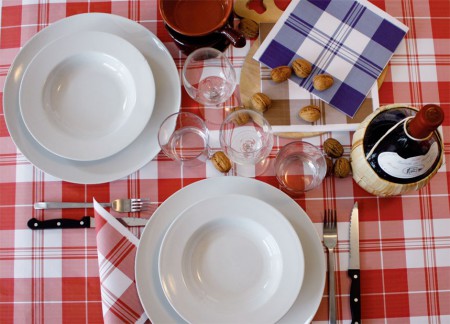 Tovaglia e Tovagliolo Carta Secco TARTAN